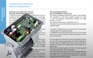 Caratteristiche elettriche motori